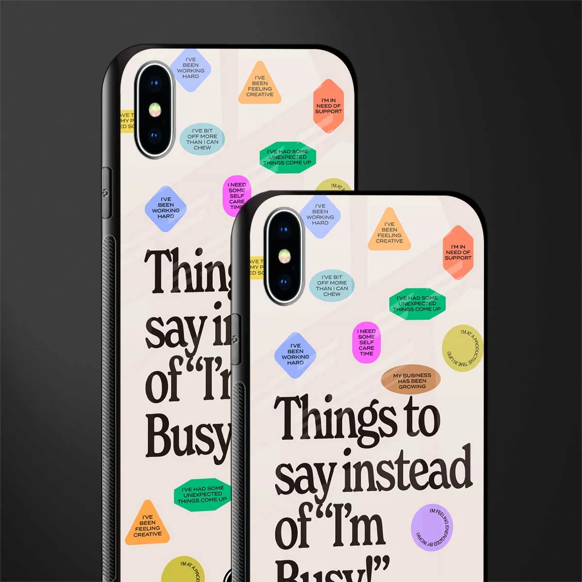 10 Things To Say Phone Case for IPhone XS Max | Glass Case