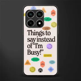 10 Things To Say Phone Case for OnePlus 10 Pro 5G | Glass Case