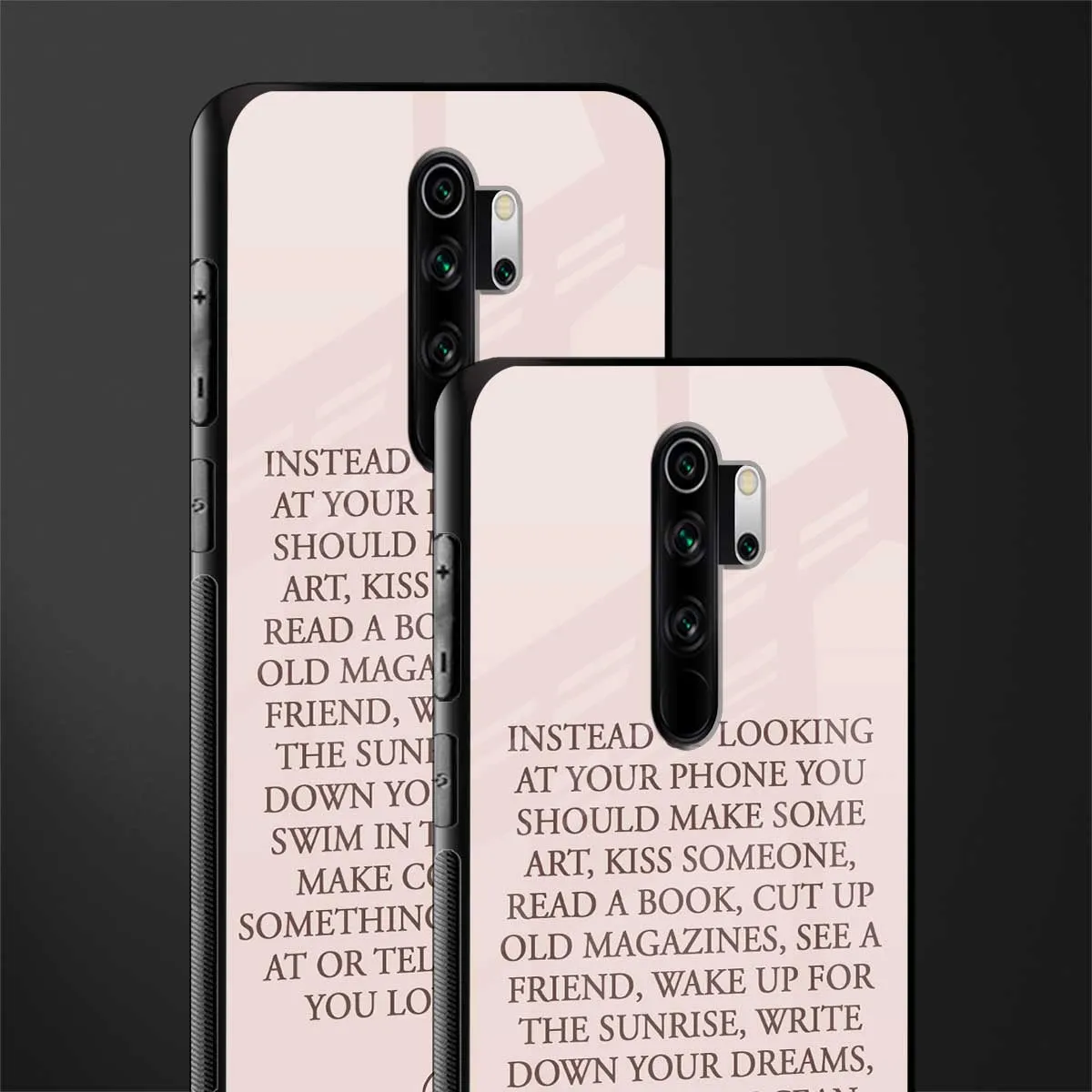 11 Things To Do Phone Case for Redmi Note 8 Pro | Glass Case