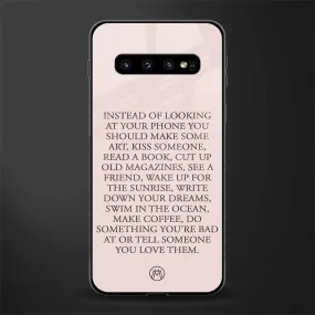 11 Things To Do Phone Case for Samsung Galaxy S10 Plus | Glass Case