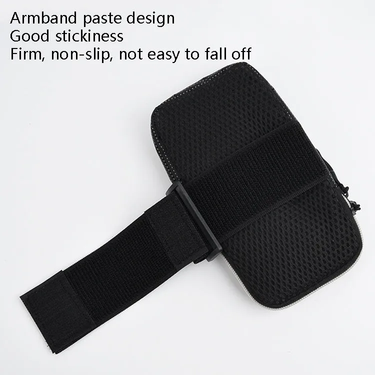 2 PCS Running Mobile Phone Arm Bag Sports Wrist Bag Universal For Mobile Phones Within 6 Inche, Colour: Gray Doll