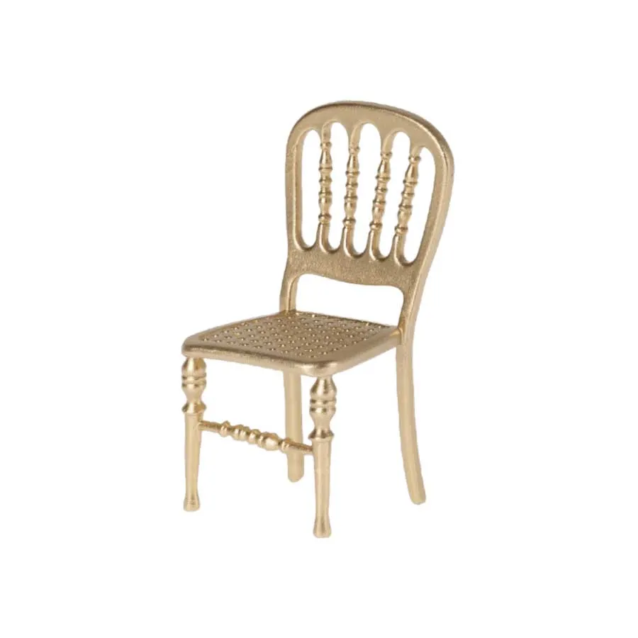 2022 Maileg Mouse Gold Chair