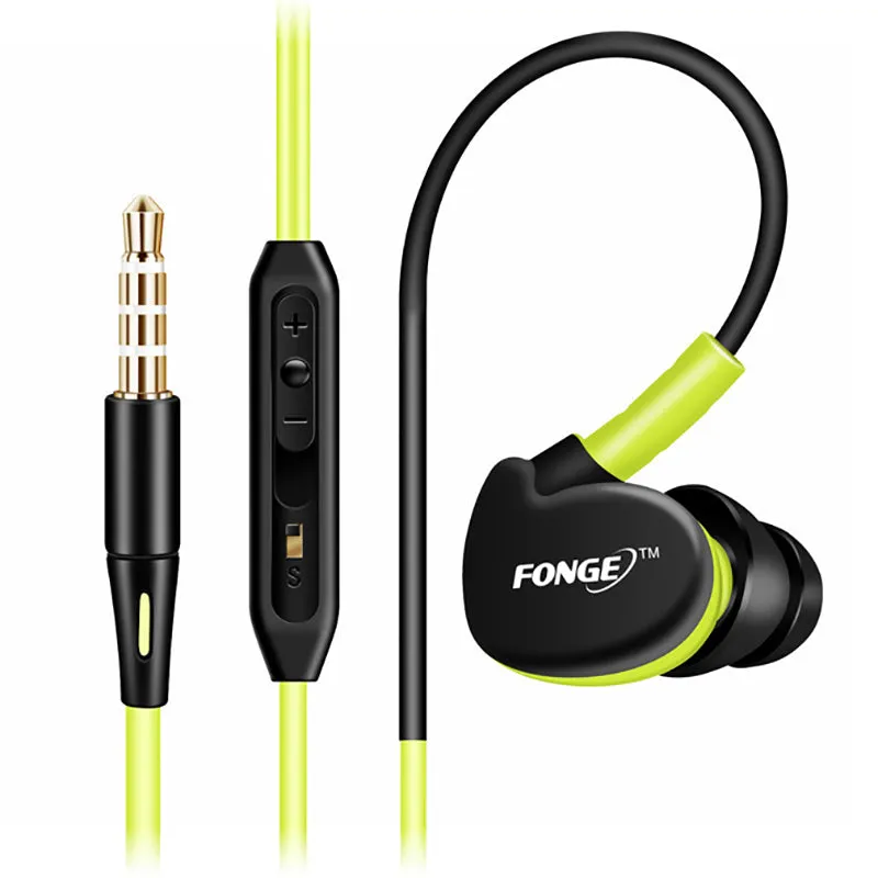 3.5 mm Stereo Earphones Sport Running Headset Super Bass Headset IPX5 Waterproof HIFI Handsfree Earbuds With Mic For Xiaomi