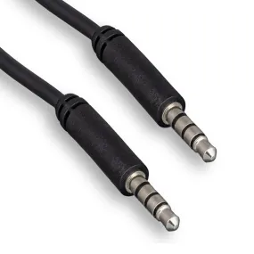 3.5mm TRRS Male to Male Audio & Microphone Cable