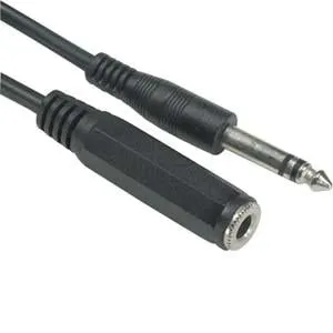 50Ft 1/4" Stereo Male/Female cable