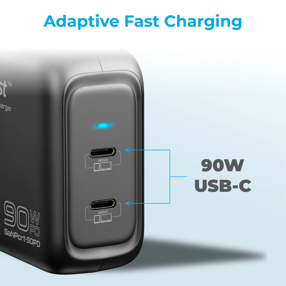 90W Power Delivery GaNFast™ Charging Adaptor