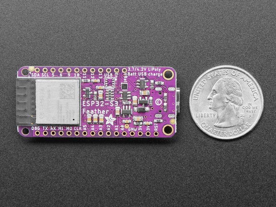 Adafruit ESP32-S3 TFT Feather - 4MB Flash, 2MB PSRAM, STEMMA QT