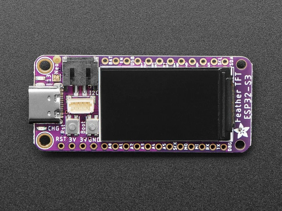 Adafruit ESP32-S3 TFT Feather - 4MB Flash, 2MB PSRAM, STEMMA QT