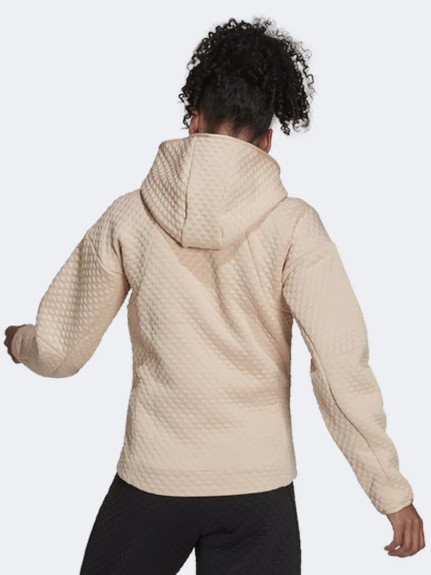 Adidas Z N E Women Sportswear Hoody Beige