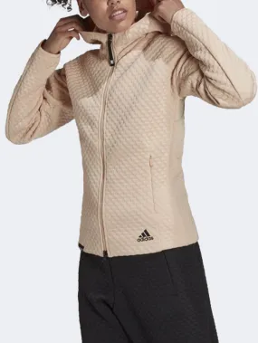 Adidas Z N E Women Sportswear Hoody Beige