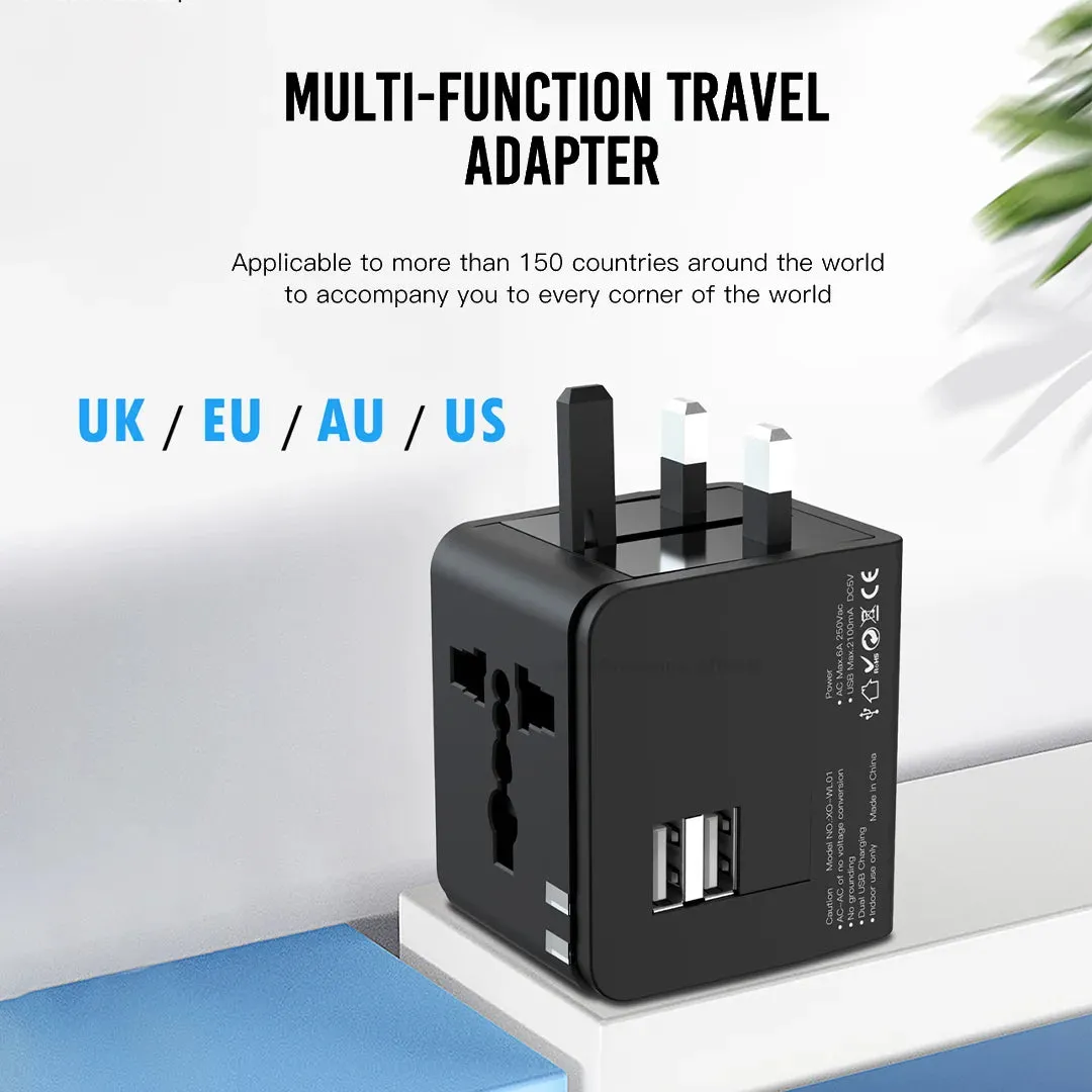 All in One Universal Travel Adapter ( Europe/UK/US/China/India )