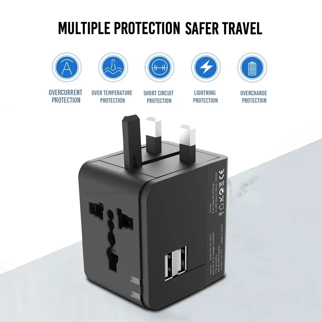 All in One Universal Travel Adapter ( Europe/UK/US/China/India )