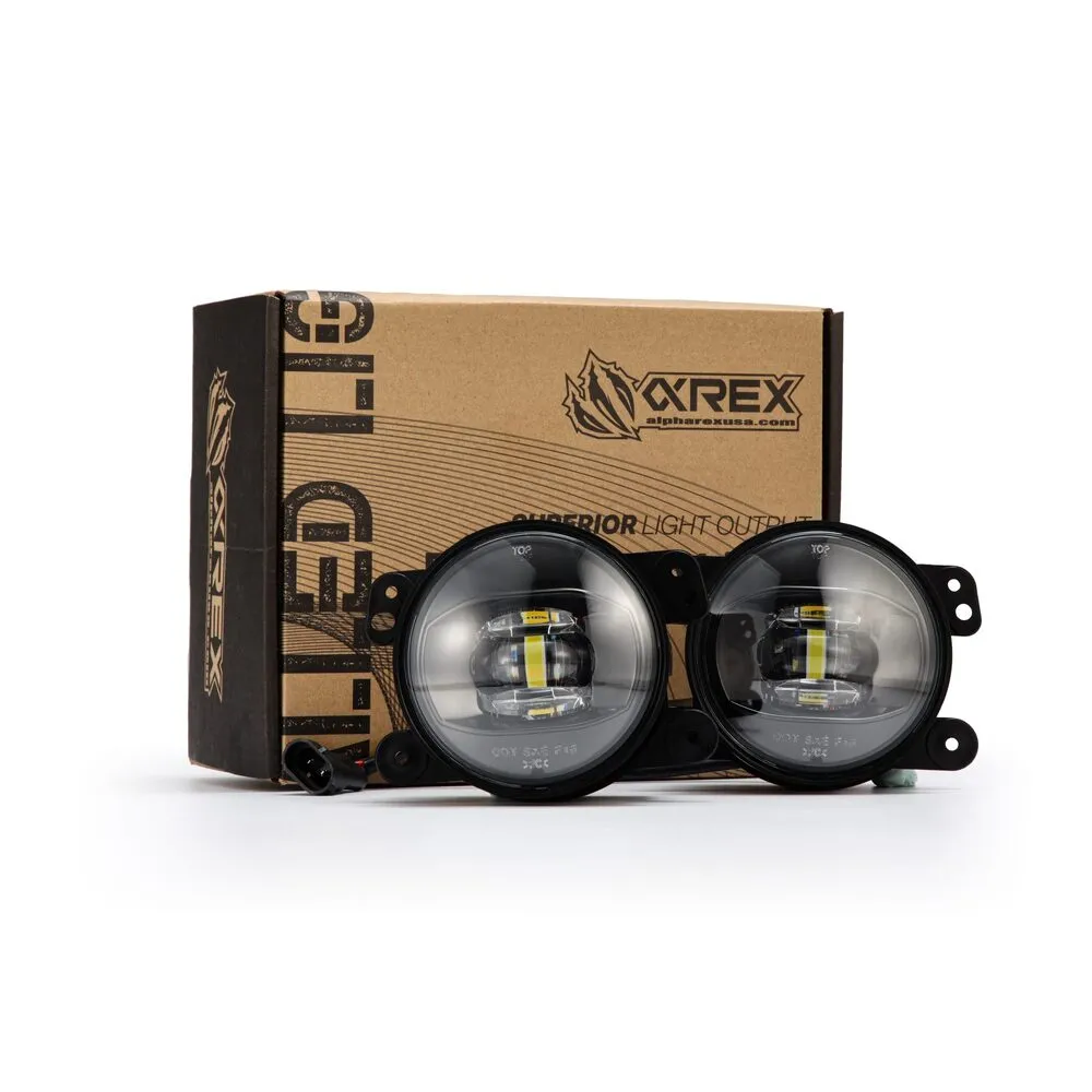 Alpha Rex Universal DoubleTap Dual Color LED Projector Fog Lights Chrysler/Dodge/Hummer/Jeep