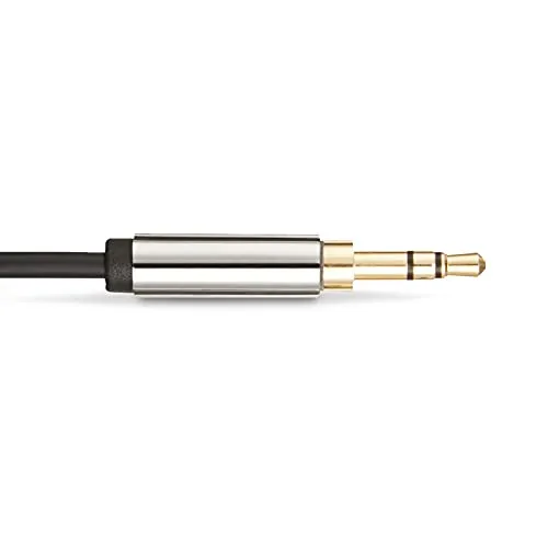 Amazon Basics Male to Male Stereo Audio Aux Cable with Gold Plated Connectors Tablet, Smartphone 4 Feet