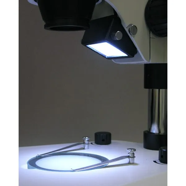 AmScope New Microscope Table Stand with Top & Bottom LED Lights