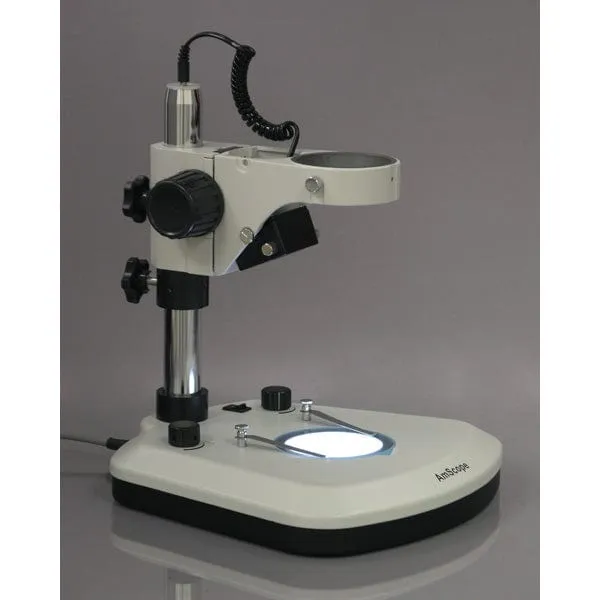 AmScope New Microscope Table Stand with Top & Bottom LED Lights