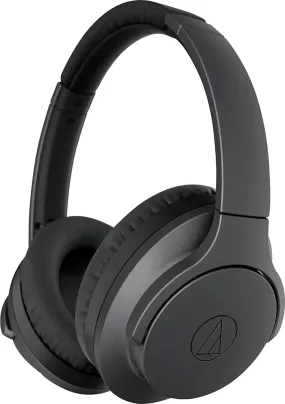 Audio-Technica QuietPoint Bluetooth Wireless Noise-Cancelling High-Resolution Audio Headphones, Black - Certified Refurbished