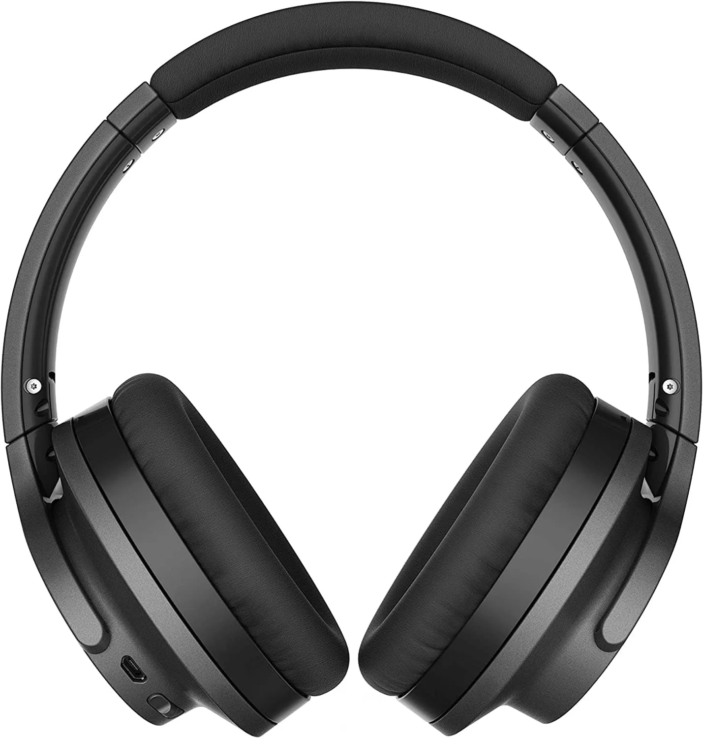 Audio-Technica QuietPoint Bluetooth Wireless Noise-Cancelling High-Resolution Audio Headphones, Black - Certified Refurbished