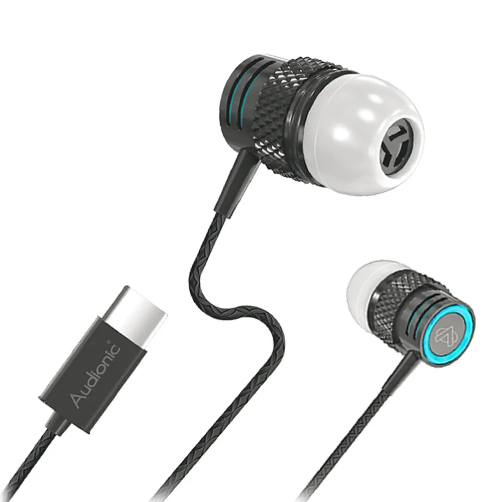 Audionic Thunder TYPE C Earphones T90 - Grey