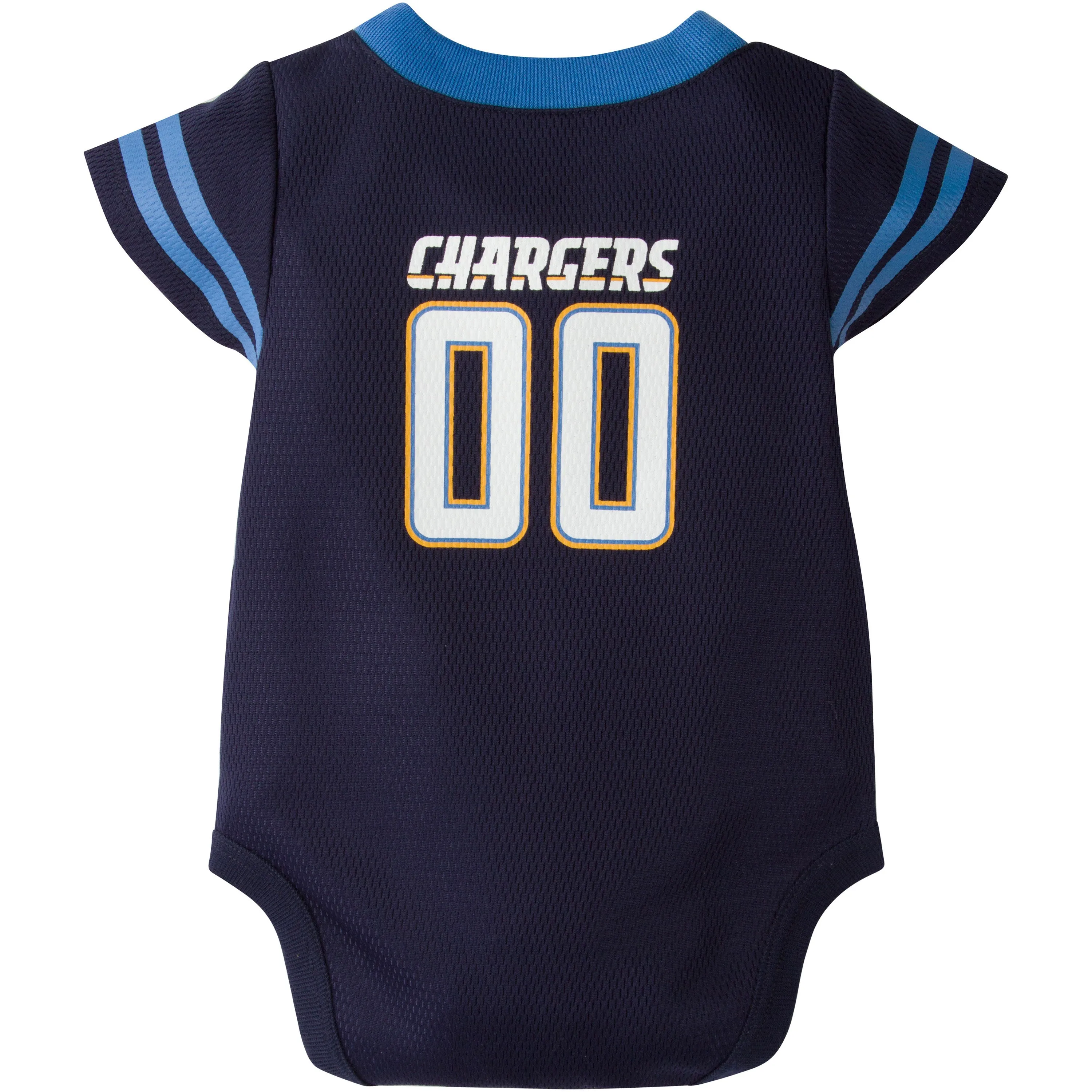 Baby Chargers Football Jersey Onesie