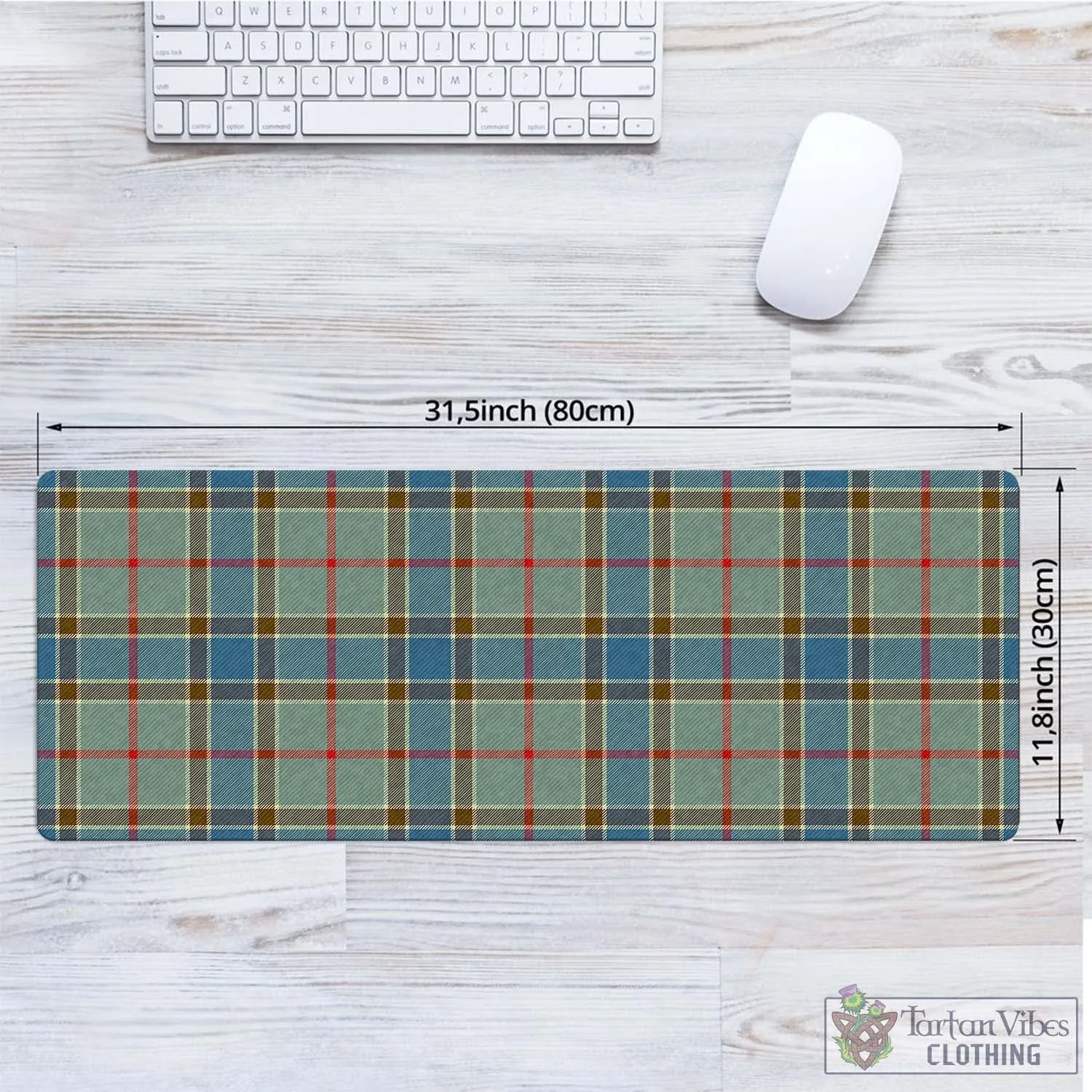 Balfour Blue Tartan Mouse Pad