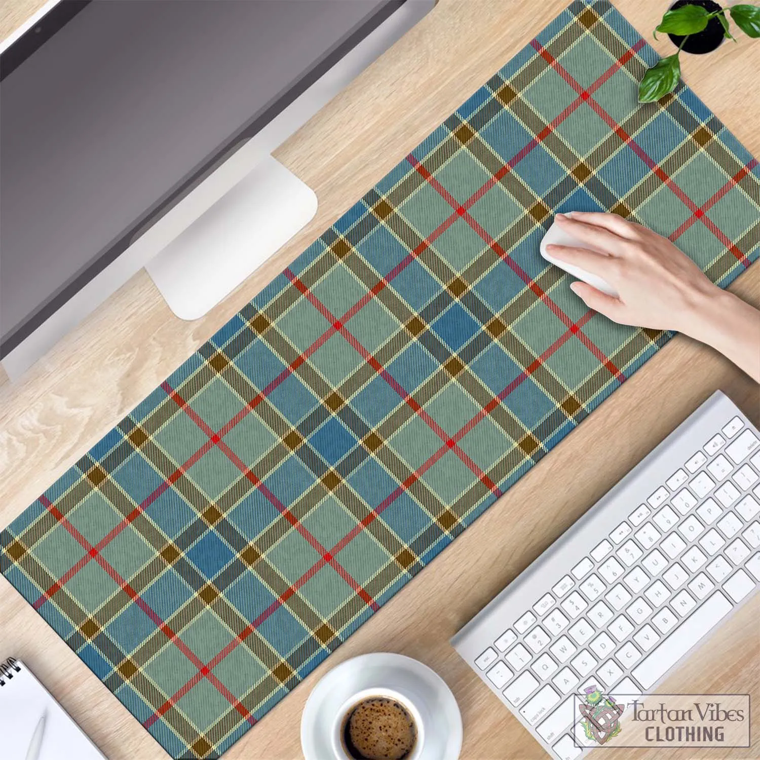 Balfour Blue Tartan Mouse Pad