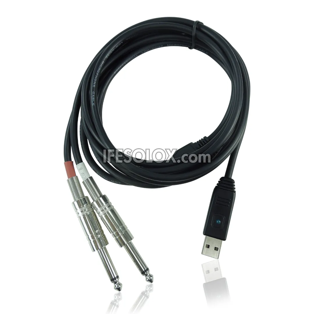 Behringer Stereo ¼" Line In to USB 2 meters Audio Interface Cable - Brand New