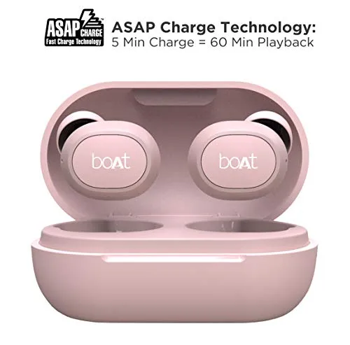 boAt Airdopes 171 Bluetooth Truly Wireless Earbuds with Mic(Rose Gold)