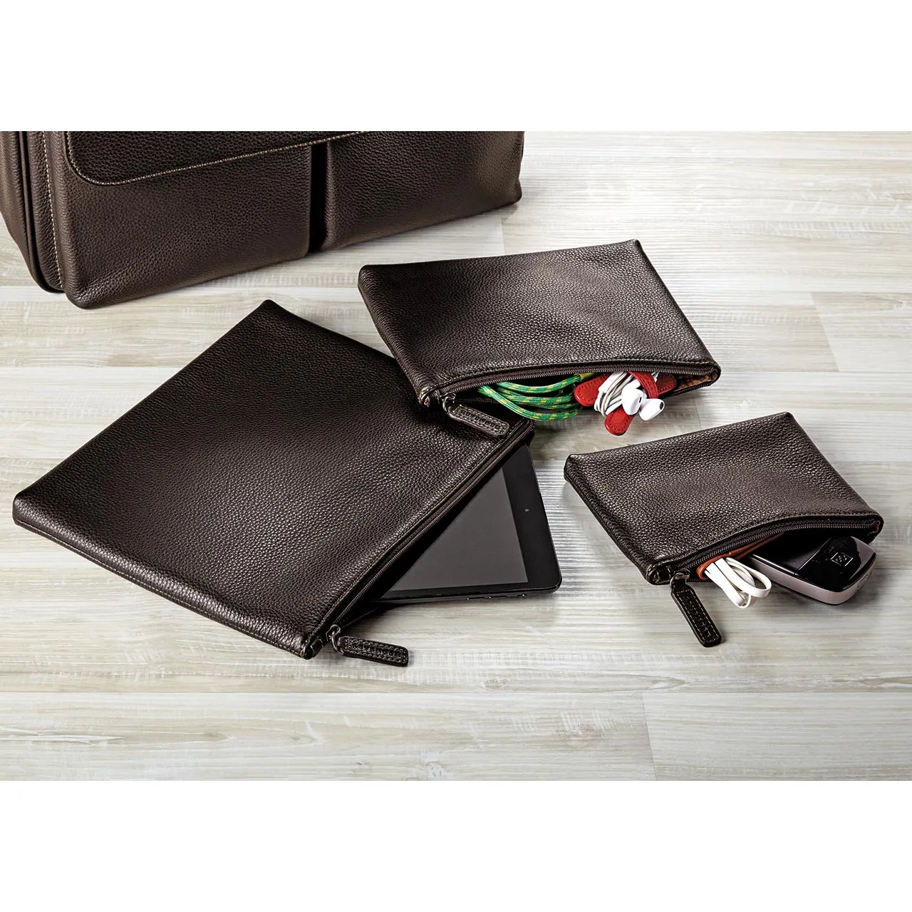 Bomber Jacket Carry-All Pouches (set of 3)