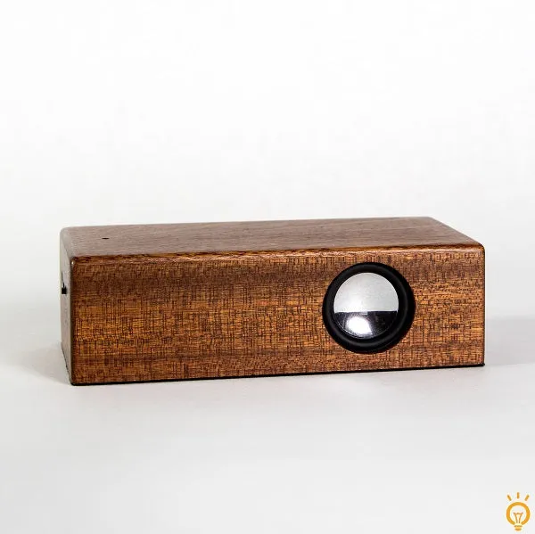 Boom Brick Brown Portable Cell Phone Induction Speaker Play Music Anytime Anywhere