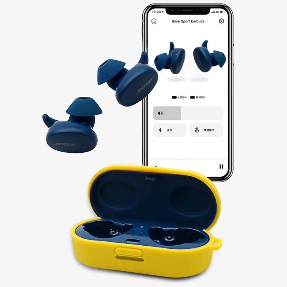 BOSE Sport Earbuds simple silicone case with buckle - Midnight Blue