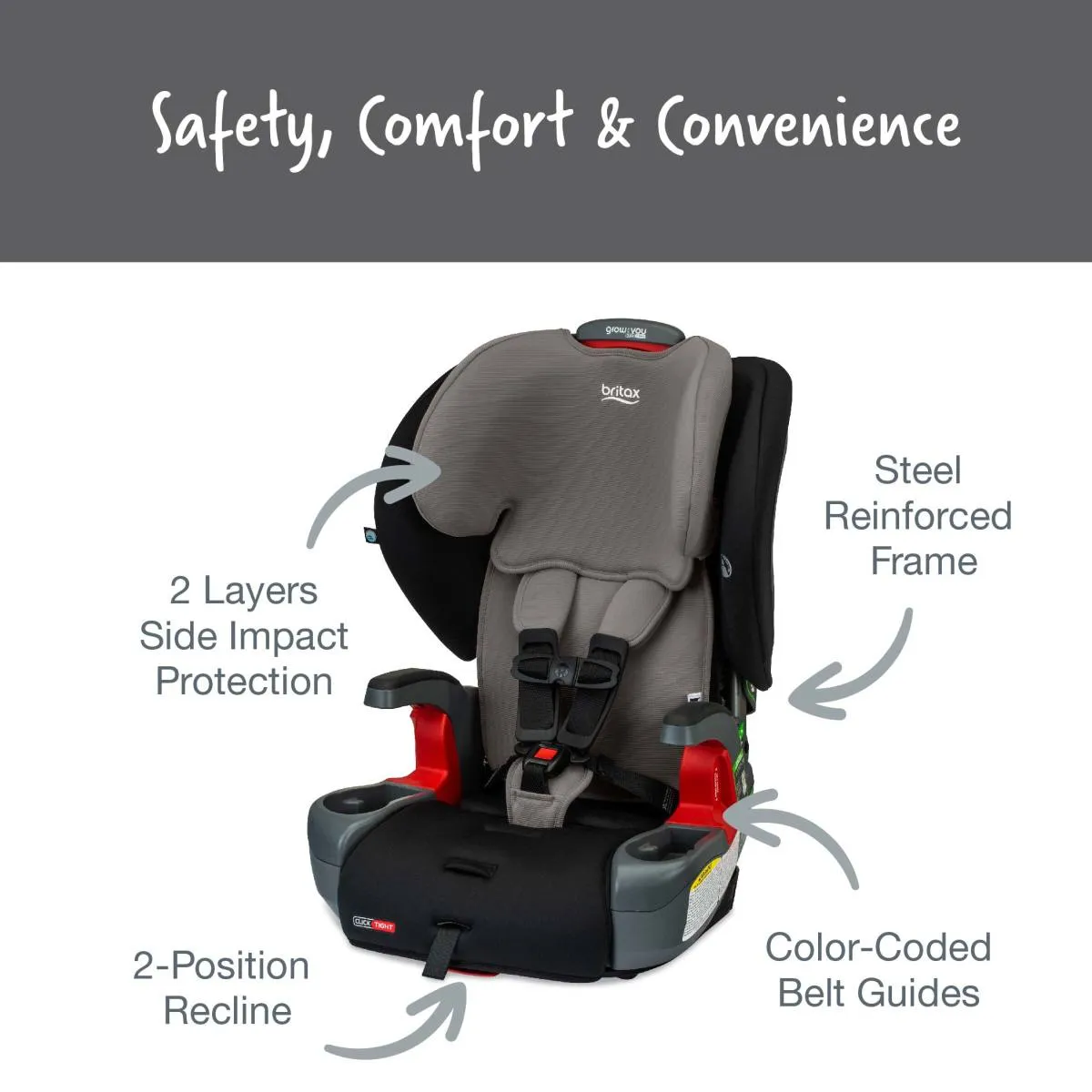 Britax Grow With You Clicktight Harness-to-Booster Seat