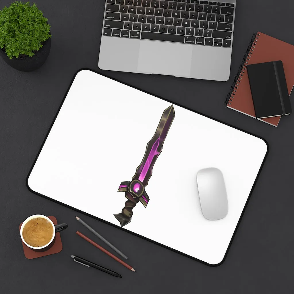 Brown and Purple Sword Desk Mat