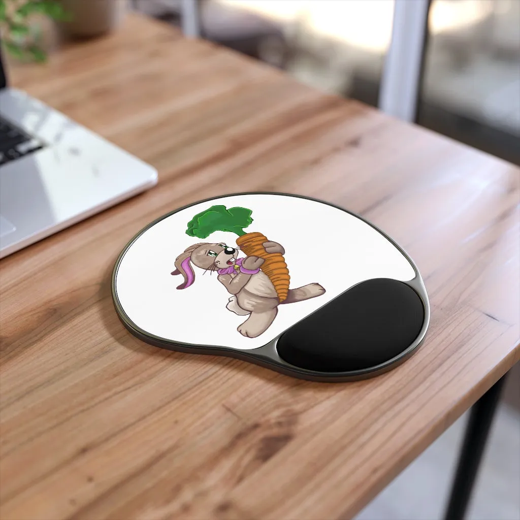 Bunny with Carrot Mouse Pad With Wrist Rest