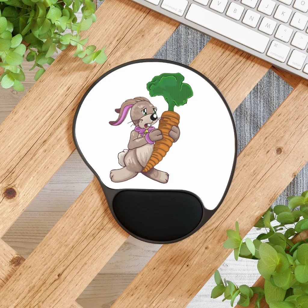 Bunny with Carrot Mouse Pad With Wrist Rest