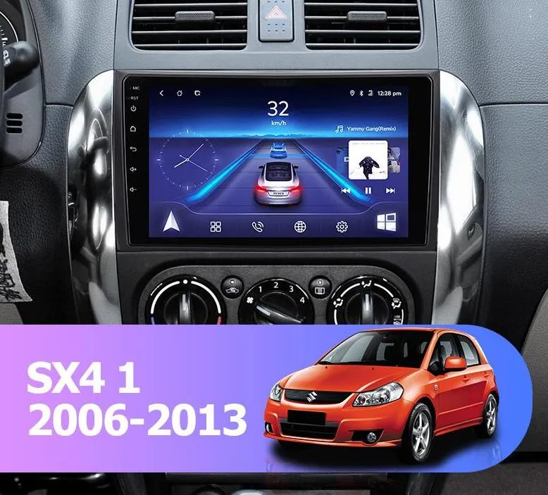 Car Dealz 9" Android 10.0 Suzuki SX4 1 2006-2013 In Dash Plus OEM Fascia