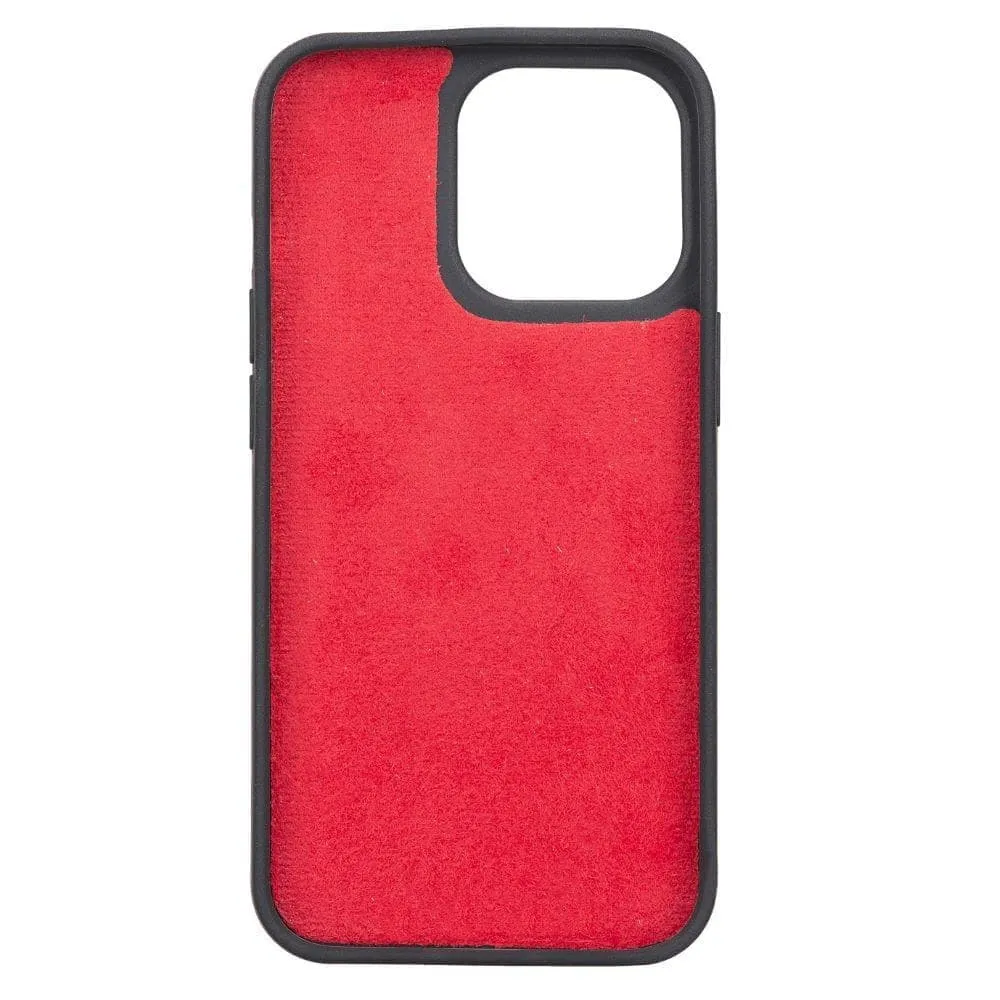 Carter iPhone 13 PRO Detachable Wallet Case, Vegetal Red