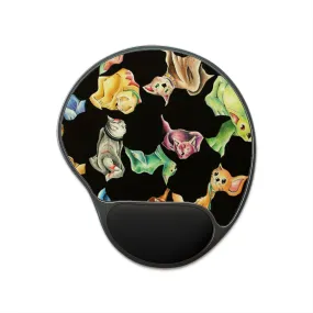 Cat Pattern Mouse Pad With Wrist Rest