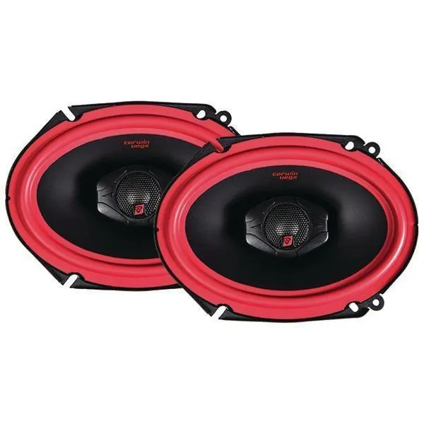 Cerwin-Vega Mobile V468 Vega Series 2-Way Coaxial Speakers (6inch x 8inch, 400 Watts max)