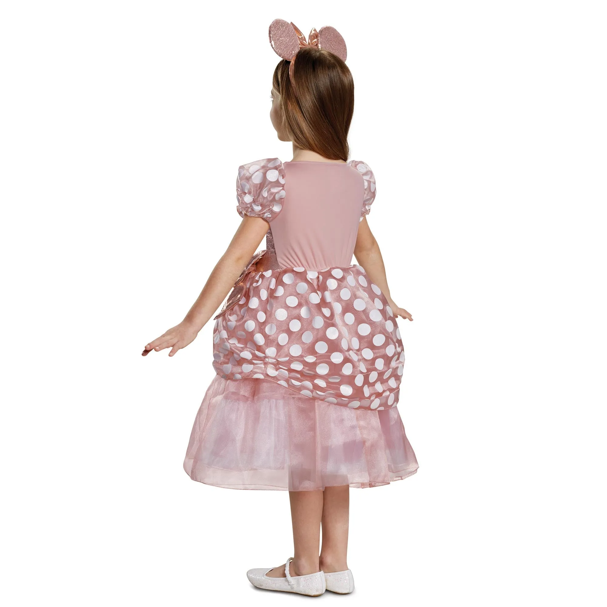 Child Disney Minnie Mouse Rose Gold Deluxe Costume