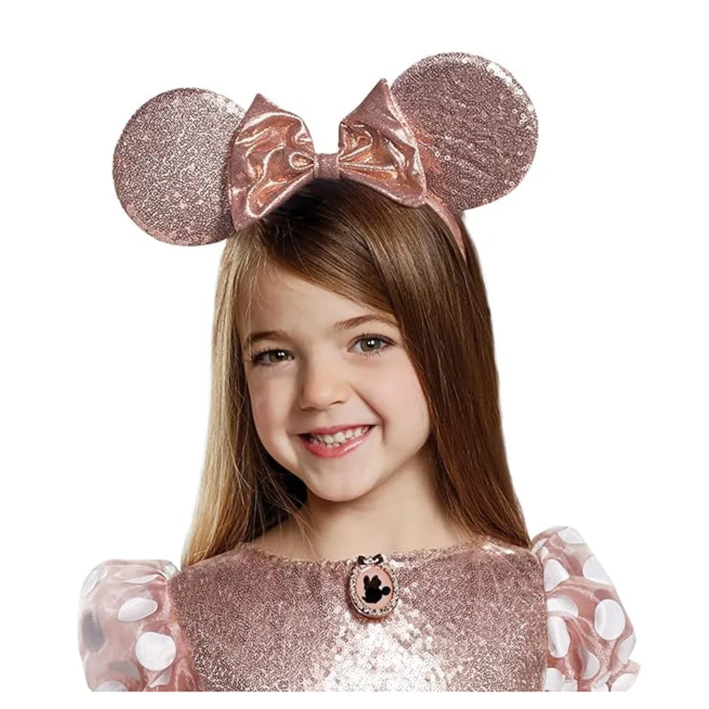 Child Disney Minnie Mouse Rose Gold Deluxe Costume