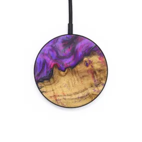 Circle Wood Resin Wireless Charger - Ace (Purple, 709064)