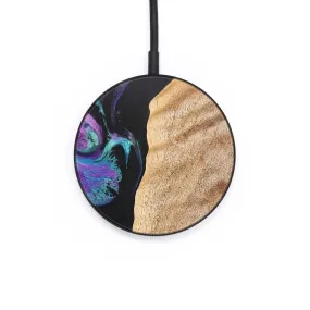 Circle Wood Resin Wireless Charger - Alayna (Purple, 687917)