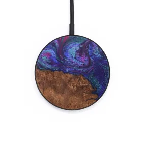 Circle Wood Resin Wireless Charger - Aliyah (Purple, 702904)