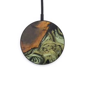 Circle Wood Resin Wireless Charger - Angeline (Green, 620981)