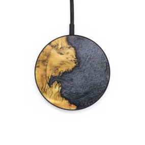 Circle Wood Resin Wireless Charger - Aria (Pure Black, 704857)