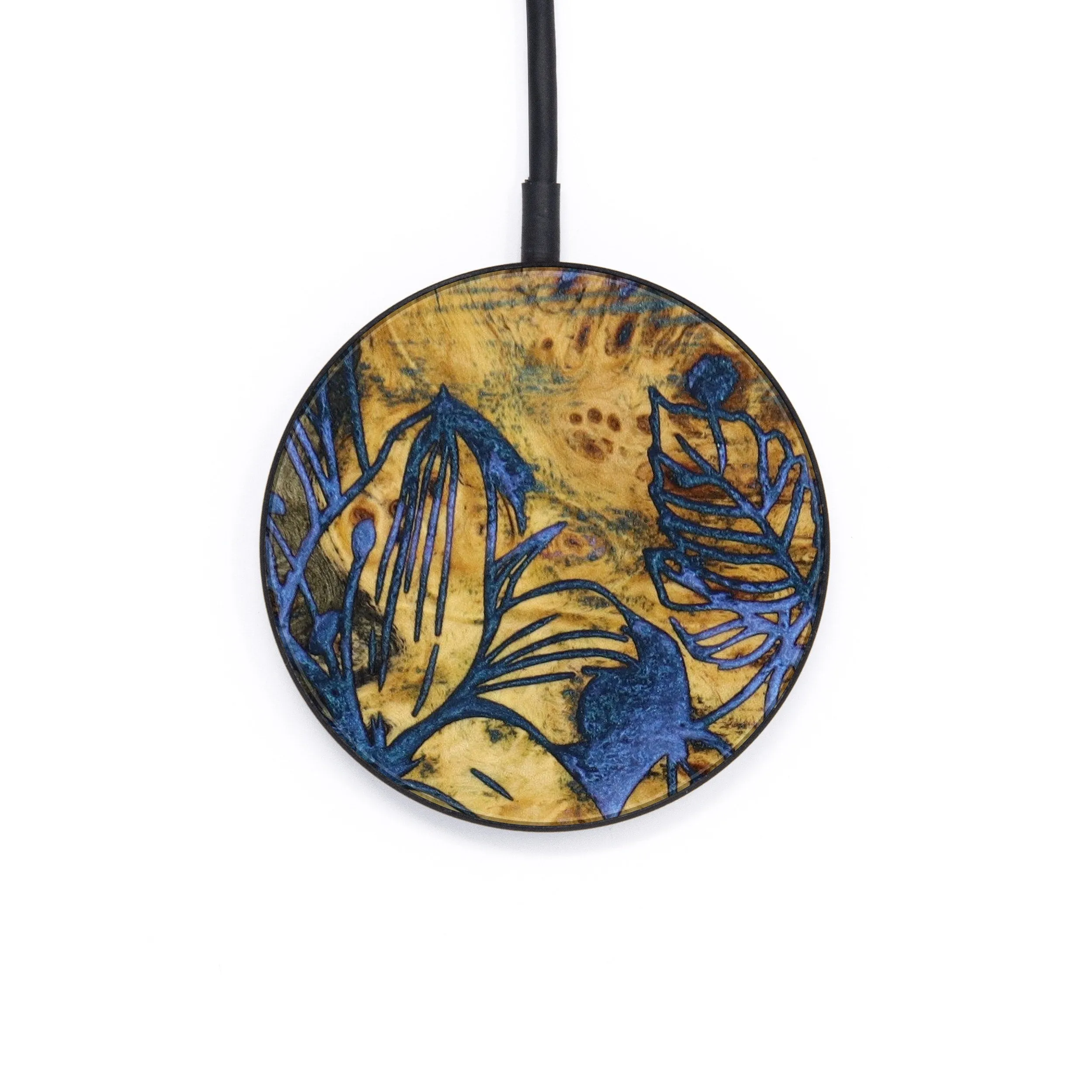 Circle Wood Resin Wireless Charger - Bennett (Spring, 644242)