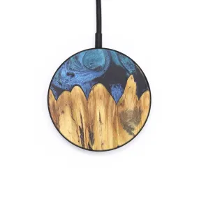 Circle Wood Resin Wireless Charger - Bill (Blue, 691840)