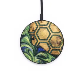 Circle Wood Resin Wireless Charger - Billie (Pattern, 694210)