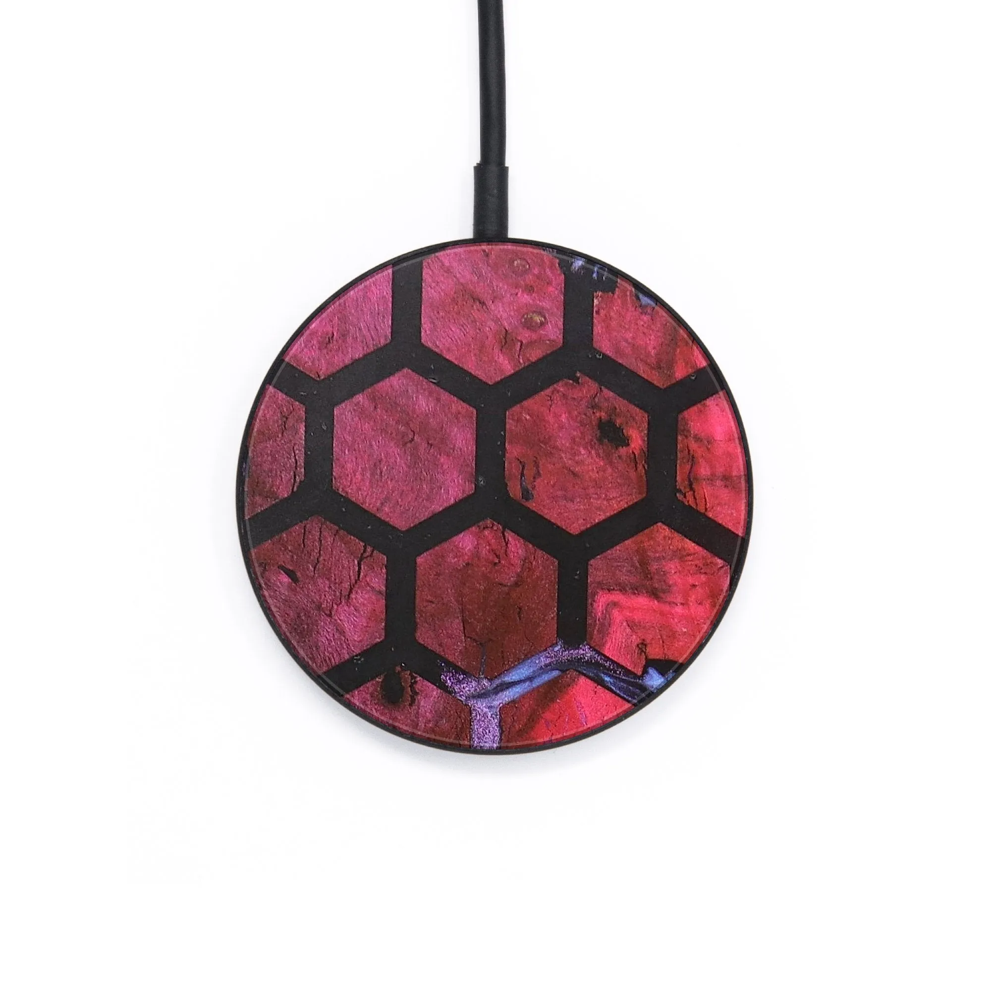 Circle Wood Resin Wireless Charger - Bryanna (Pattern, 683246)